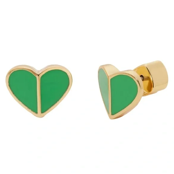Kate Spade• Heritage Spade Small Heart Studs - Picture 1 of 4